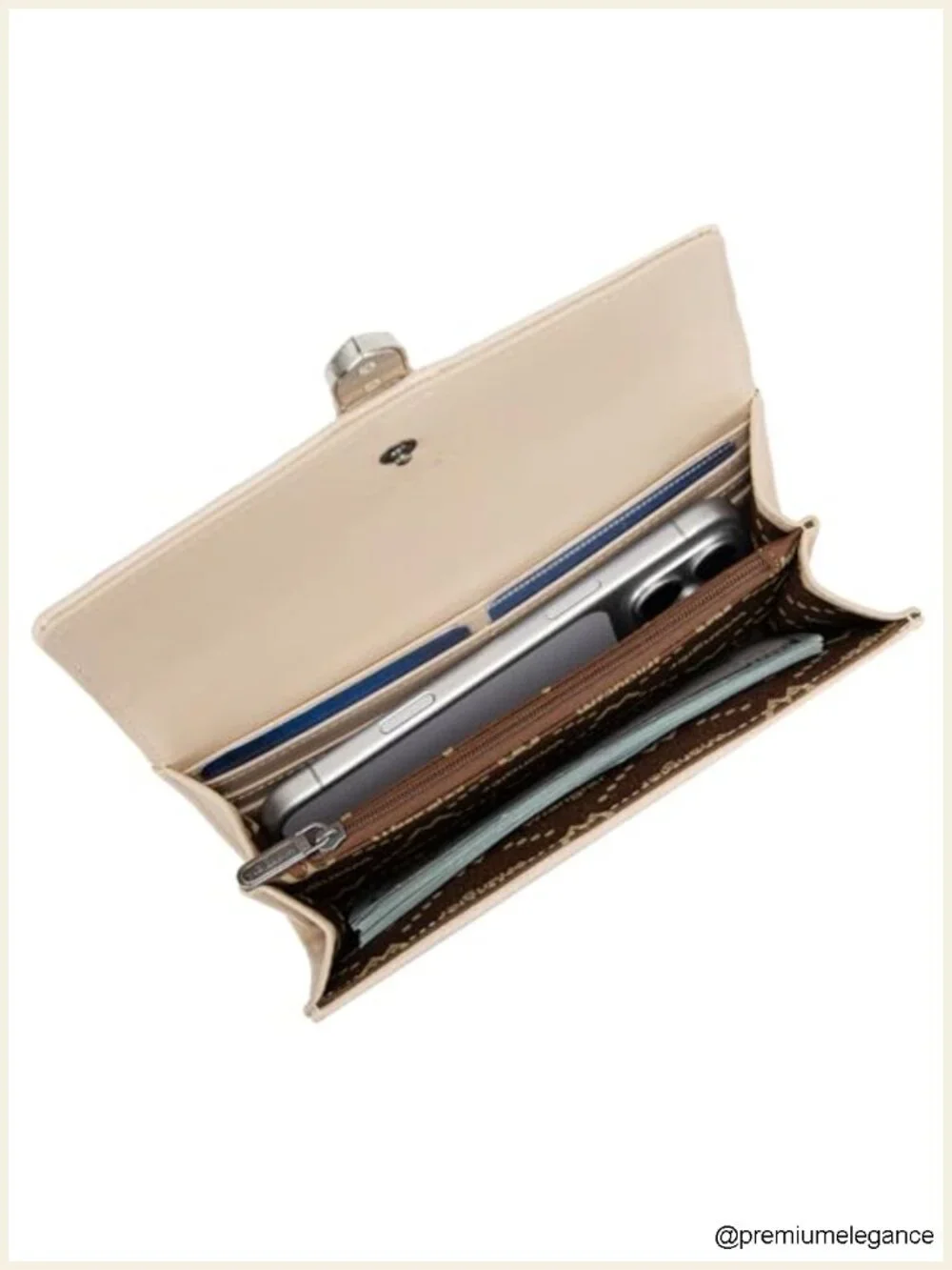 Western RFID Blocking Wallet with Antique Buckle and Braided Edge